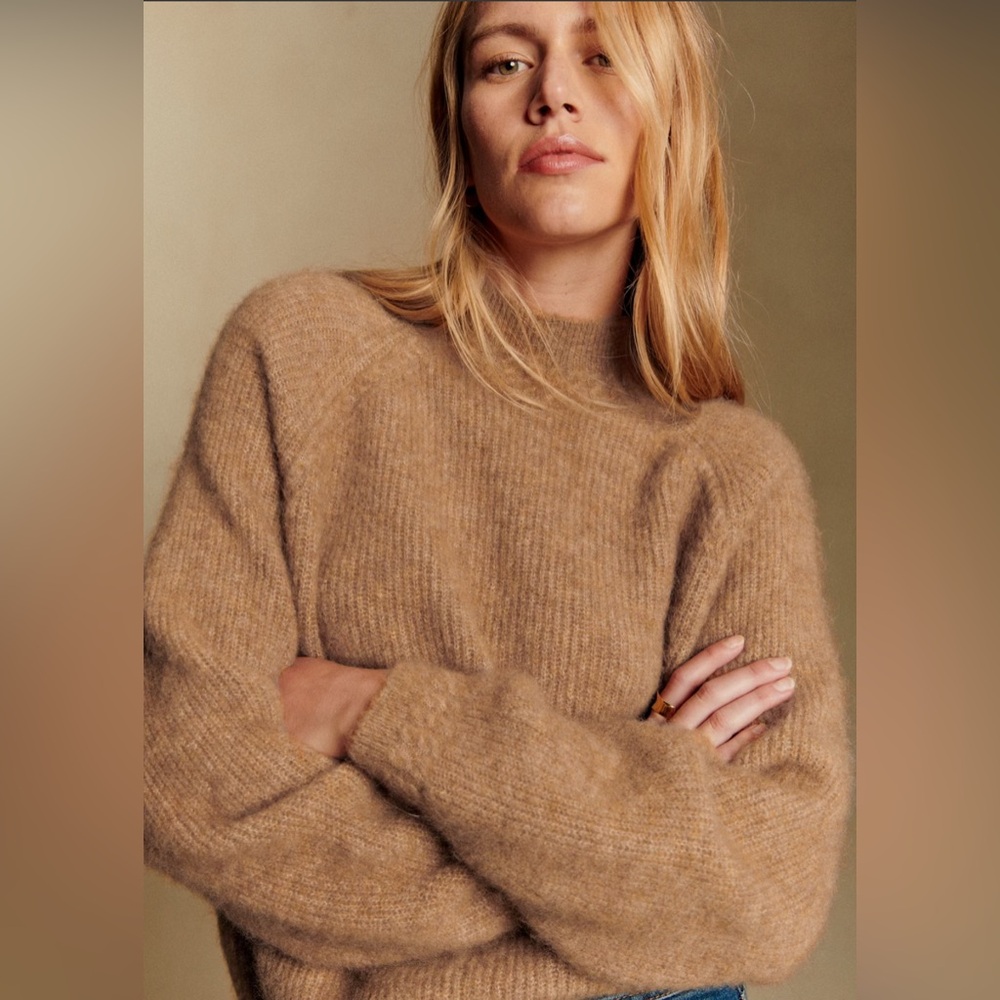 EUC Sezane Otis Jumper in Camel - Size L